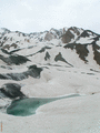 Озеро на леднике Надежда