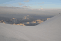 Вид с седловины Эльбруса